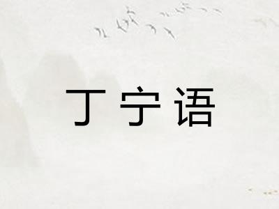 丁宁语 丁宁语