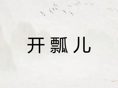 开瓢儿