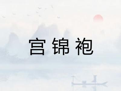 宫锦袍 宫锦袍
