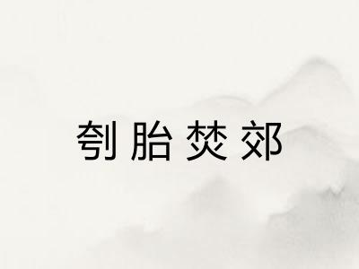 刳胎焚郊