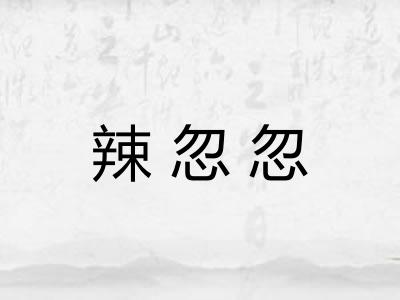 辣忽忽