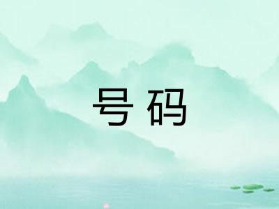 号码