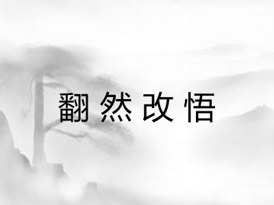 翻然改悟