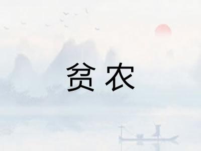 贫农 贫农