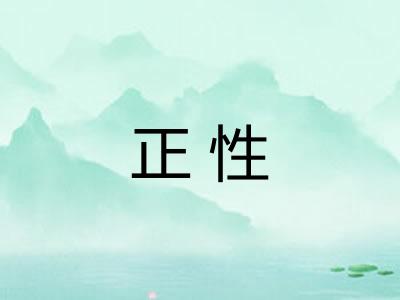 正性
