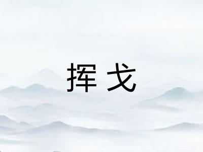 挥戈