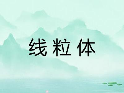 线粒体