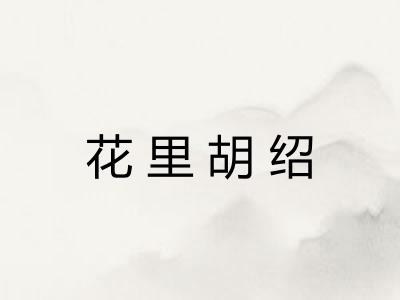 花里胡绍