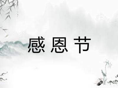 感恩节
