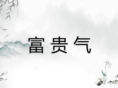 富贵气 富贵气