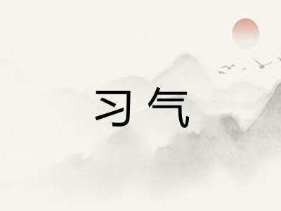 习气 习气