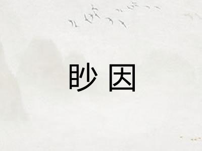 眇因