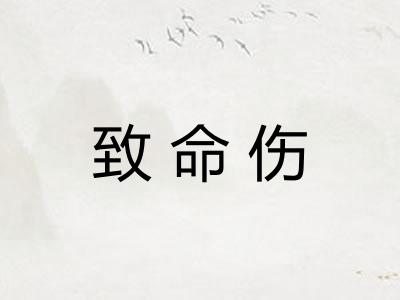 致命伤 致命伤