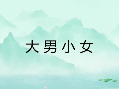 大男小女 大男小女