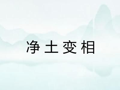 净土变相