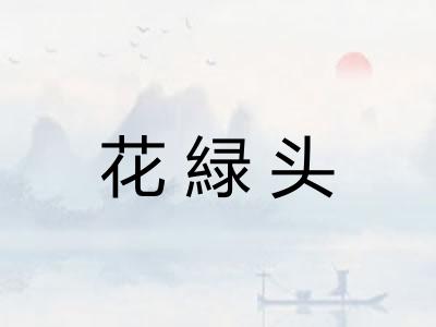 花緑头