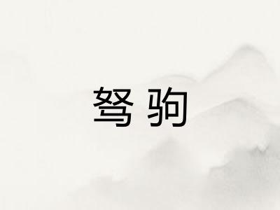 驽驹