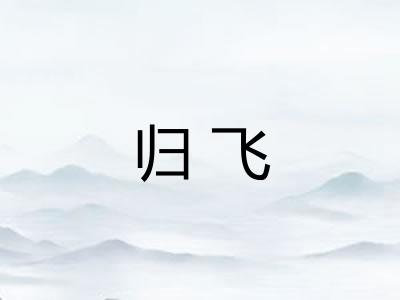 归飞 归飞