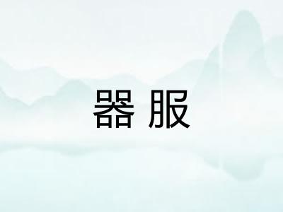 器服