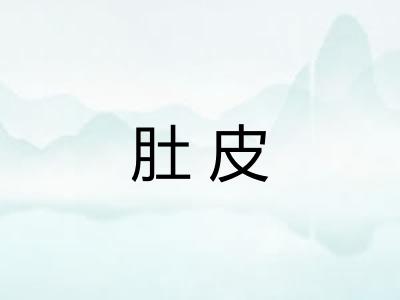 肚皮