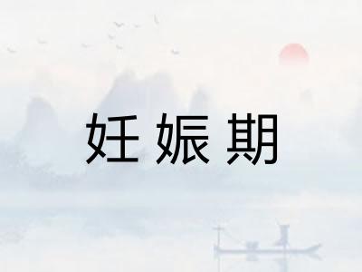 妊娠期 妊娠期
