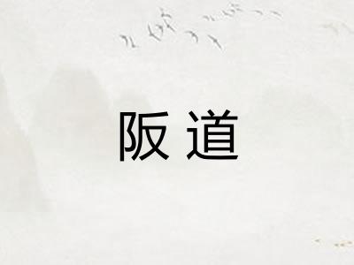 阪道