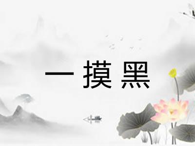 一摸黑