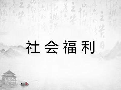 社会福利
