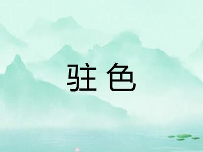 驻色