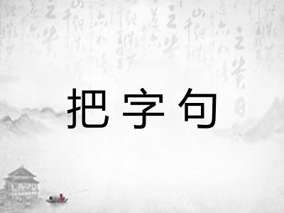 把字句