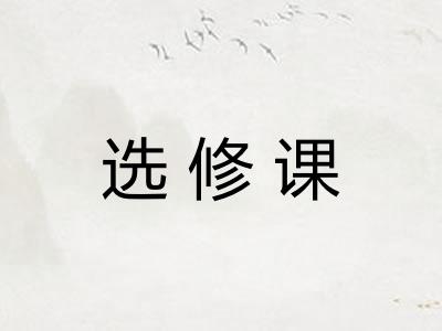 选修课