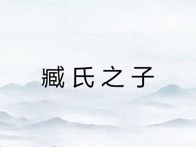 臧氏之子 臧氏之子