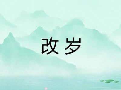 改岁