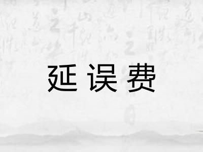延误费