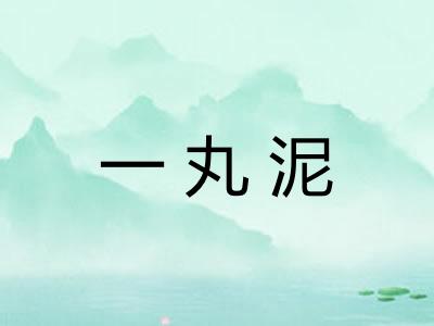 一丸泥 一丸泥