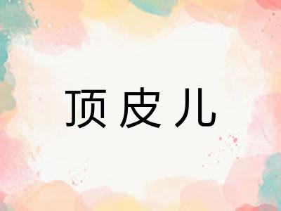顶皮儿 顶皮儿