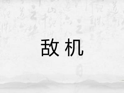 敌机 敌机
