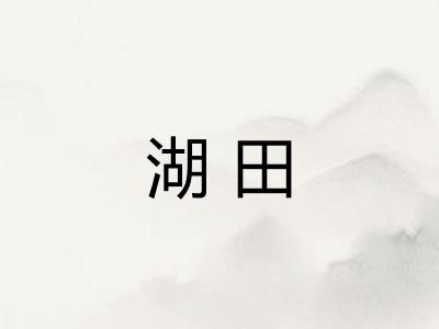 湖田