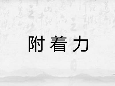 附着力