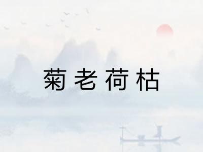 菊老荷枯
