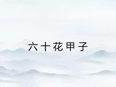 六十花甲子