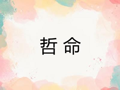 哲命 哲命