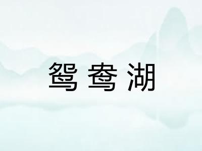 鸳鸯湖