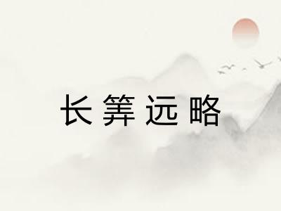 长筭远略