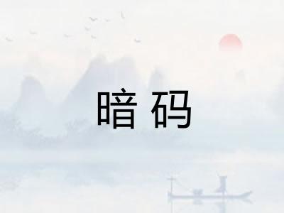 暗码