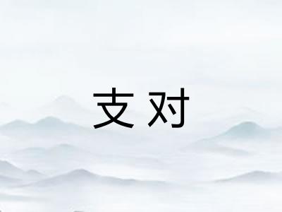支对