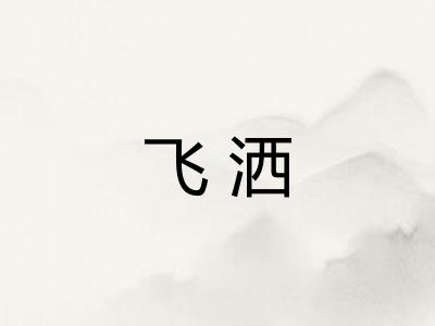 飞洒