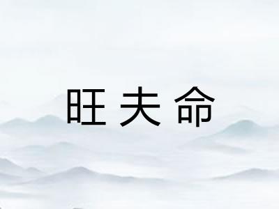 旺夫命 旺夫命