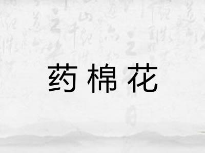 药棉花