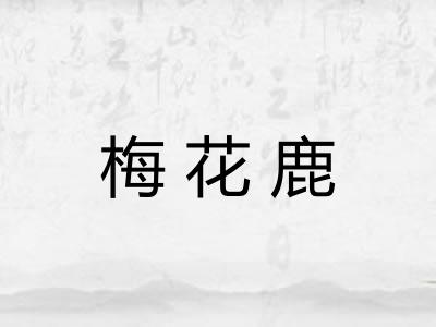 梅花鹿